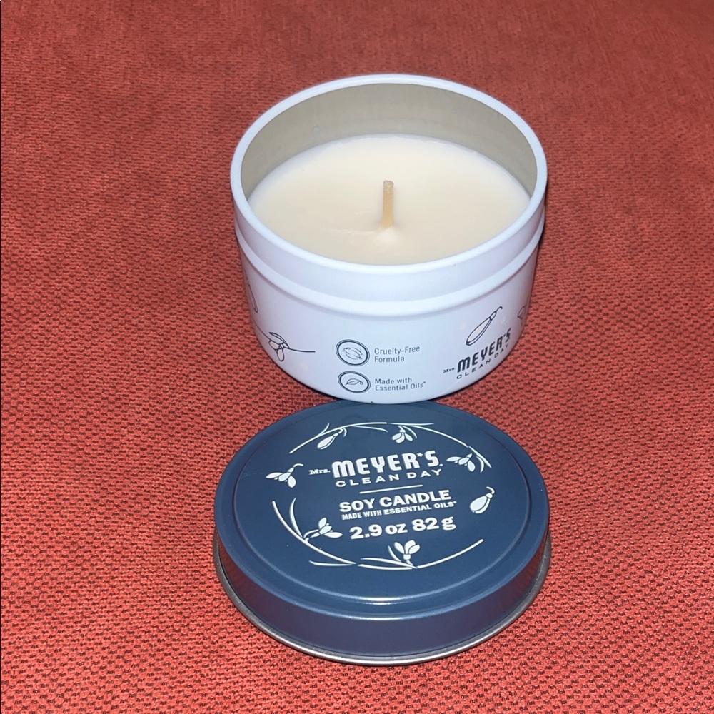 Soy Candle - Cream and Blue
